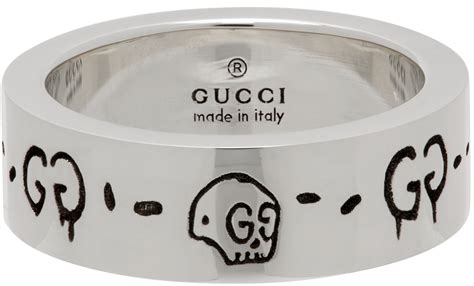 ssense gucci ghost|GucciGhost ring in silver in sterling silver .